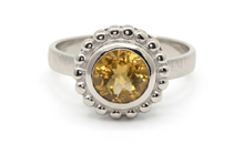 Ring Orbis mit Citrin