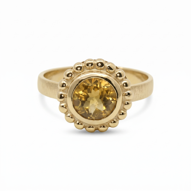 Ring Orbis mit Citrin