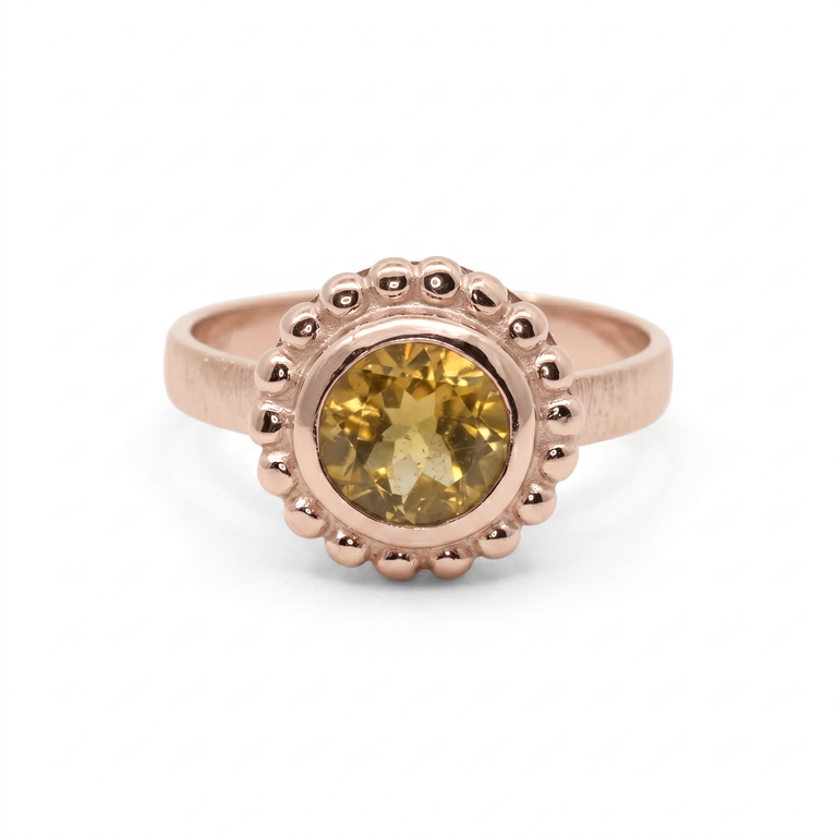 Ring Orbis mit Citrin