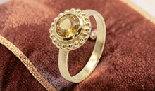 Ring Orbis mit Citrin