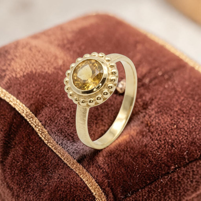 Ring Orbis mit Citrin