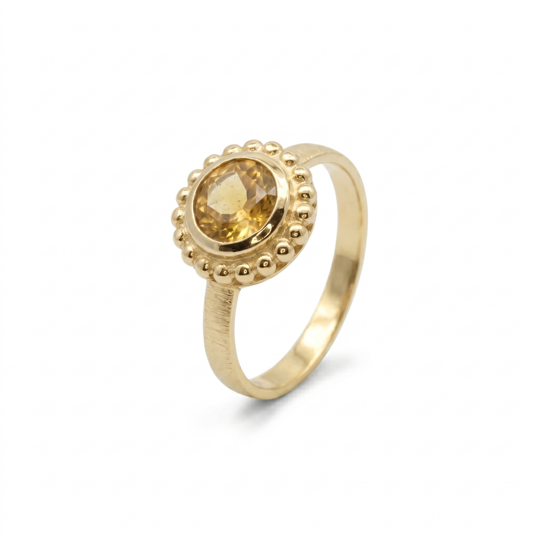Ring Orbis mit Citrin