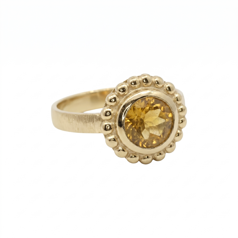 Ring Orbis mit Citrin