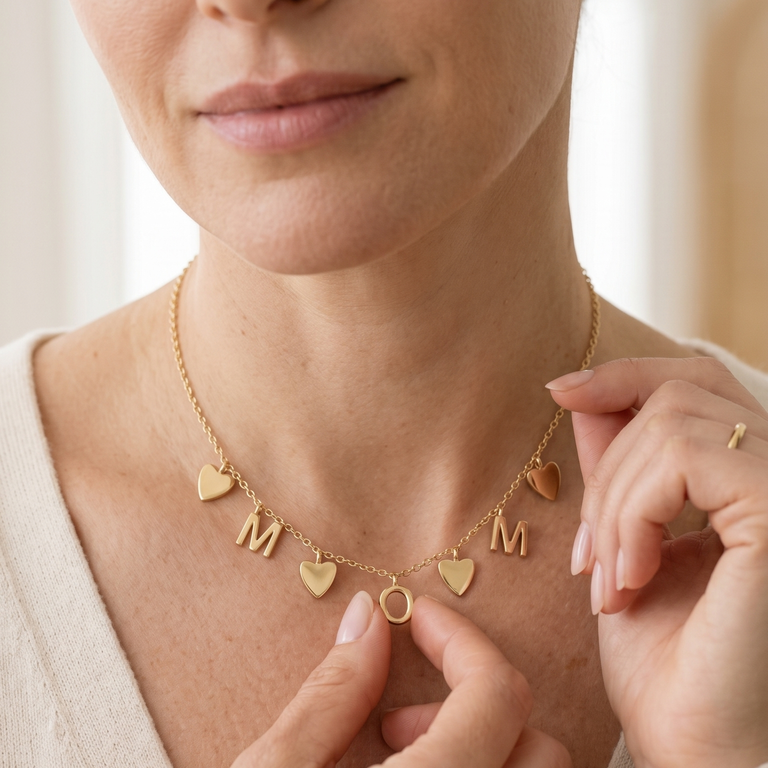 Superfine – Individuelle Kette mit Buchstaben & Herzen