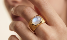 Unikate Ring NADINE – 925 Sterling Silber, Mondstein