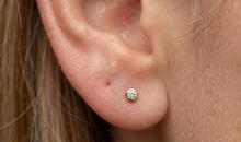 Ohrstecker ESTIA mit Diamant Full Cut 2.5 mm 18 K Gelbgold