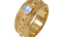 Ring Talina mit Regenbogen-Mondstein