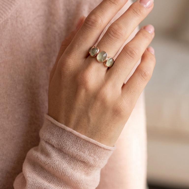 Ring MIRALIA Eternity Prehnite