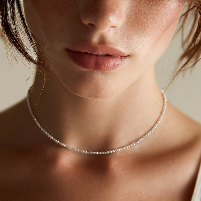 Barock Perlkette 3 mm