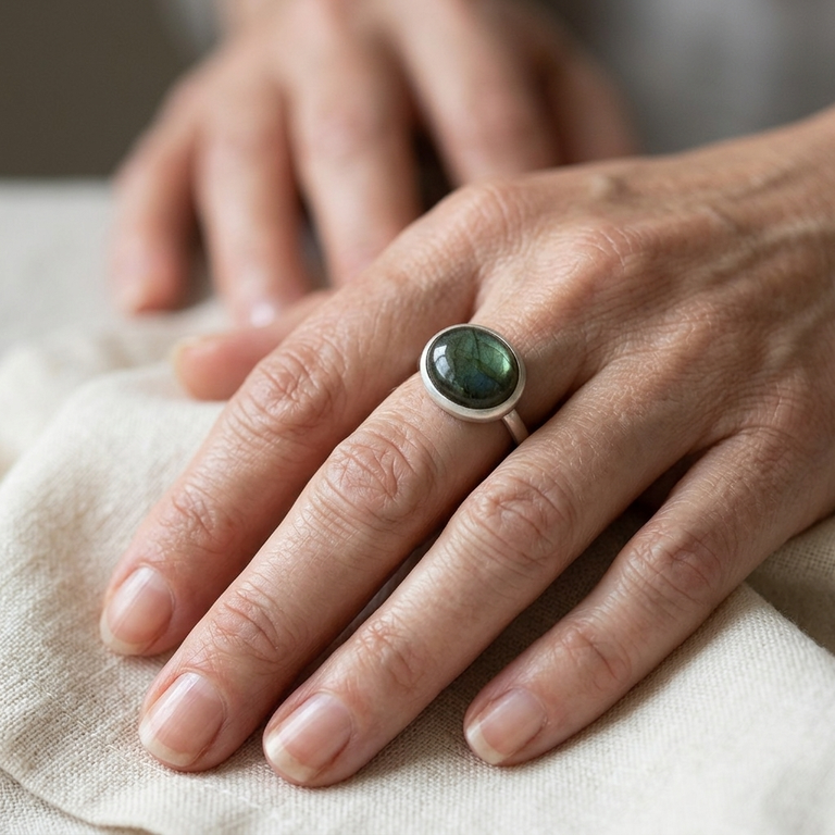 Ring LIVIA Labradorite