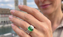 Ring ELTON 6×8 Grüner Turmalin