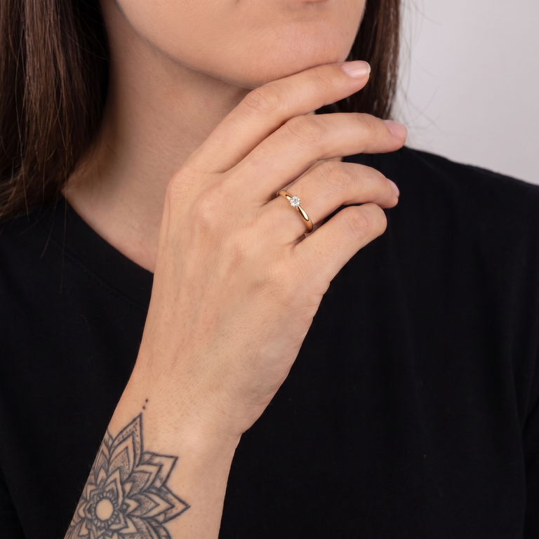 Ring DOREEN  2mm Diamant