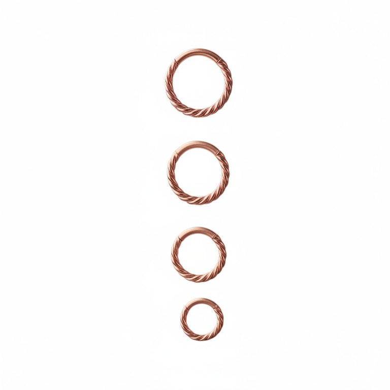 Segment Ring BASIC TWIST 1.1mm 18k Gold