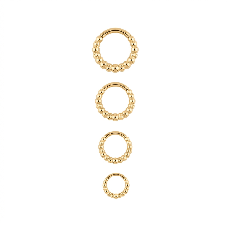 Segment Ring BASIC Bubble 1.1mm 18k Gold