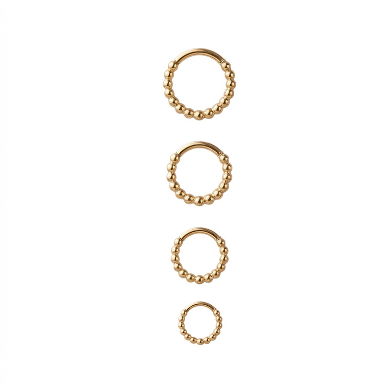 Segment Ring BASIC Bubble 1.1mm 18k Gold