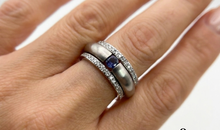 3-teiliges Ring-Set Edelstahl mit Iolith SALE