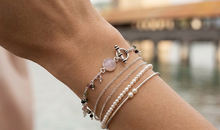 Multiturmalin und Rosenquarz Armband
