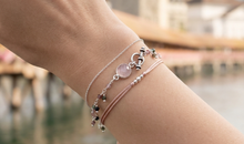 Multiturmalin und Rosenquarz Armband