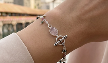 Multiturmalin und Rosenquarz Armband
