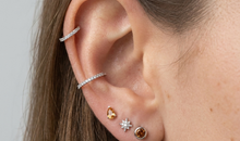 Ohrstecker DROPS Citrin 3 X 5 mm