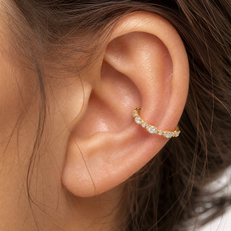 Titan G23 Conch Segment Clicker mit Zirkonia – 1.2 mm / 12 mm