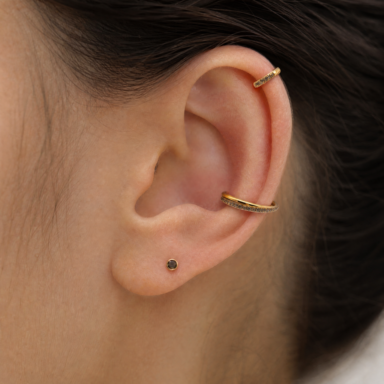 Titan G23 Conch Twist Clicker mit Zirkonia – 1.2 mm / 12 mm
