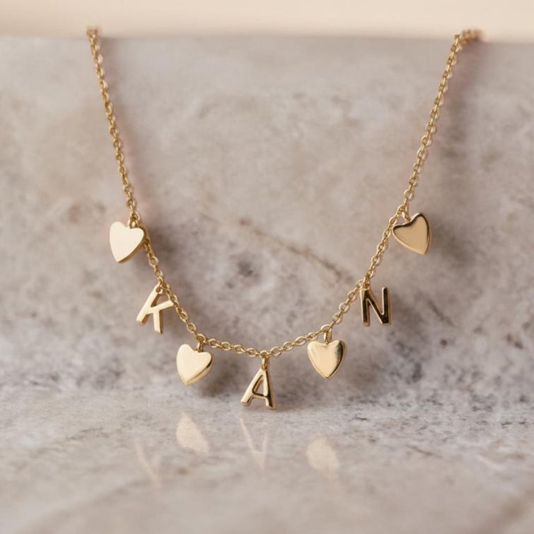 Superfine – Individuelle Kette mit Buchstaben & Herzen