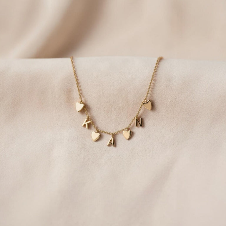 Superfine – Individuelle Kette mit Buchstaben & Herzen
