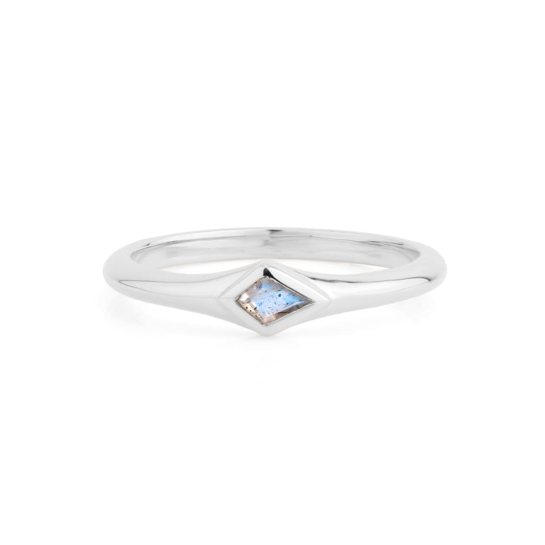 Ring KITE Labradorit 3X5mm Silber