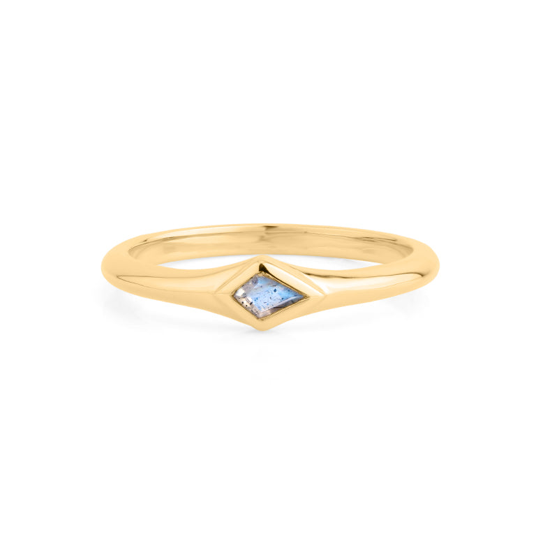 Ring KITE Labradorit 3X5mm Silber