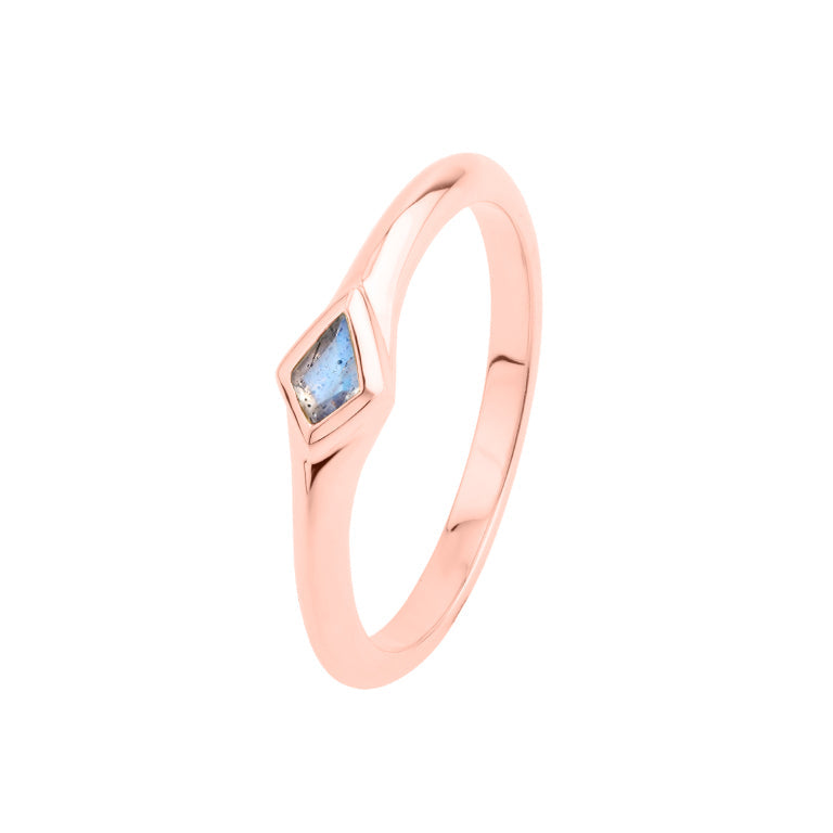 Ring KITE Labradorit 3X5mm Silber