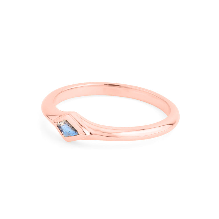 Ring KITE Labradorit 3X5mm Silber