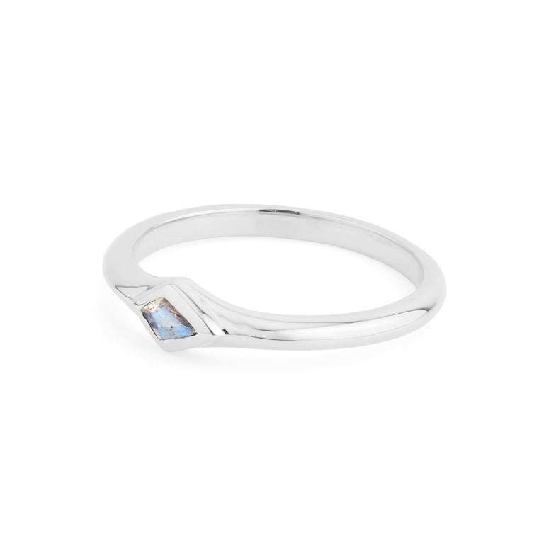 Ring KITE Labradorit 3X5mm Silber