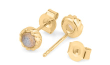 Ohrstecker TWIST Silber mit Labradorit 4mm EXPRESS