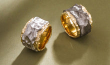 Ring MARIUS Bicolor 18mm Silber