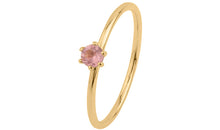 Ring  MINI BRIANA  mit rosa Turmalin 3mm 18k Gold