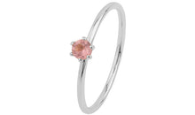 Ring  MINI BRIANA  mit rosa Turmalin 3mm 18k Gold