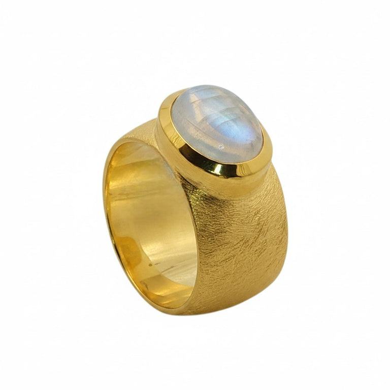 Unikate Ring NADINE – 925 Sterling Silber, Mondstein