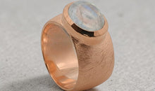Unikate Ring NADINE – 925 Sterling Silber, Mondstein