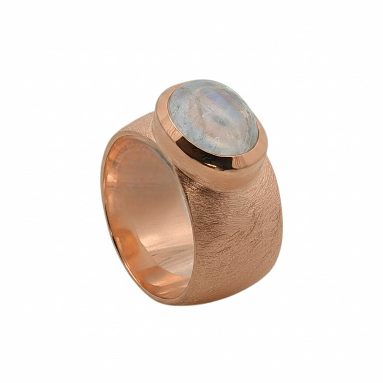 Unikate Ring NADINE – 925 Sterling Silber, Mondstein