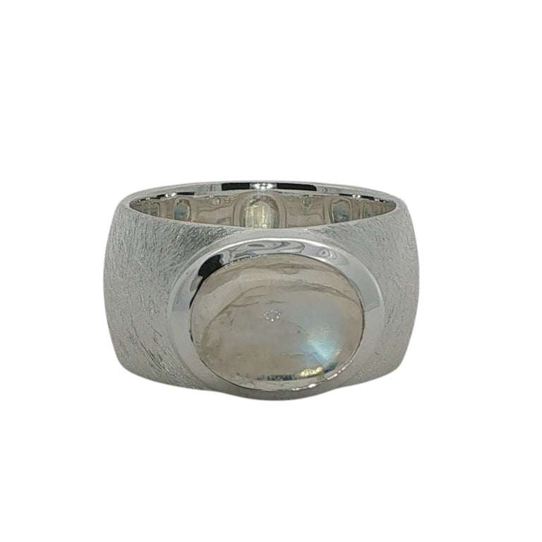 Unikate Ring NADINE – 925 Sterling Silber, Mondstein