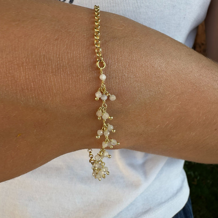 Armband mit Achat-Charms