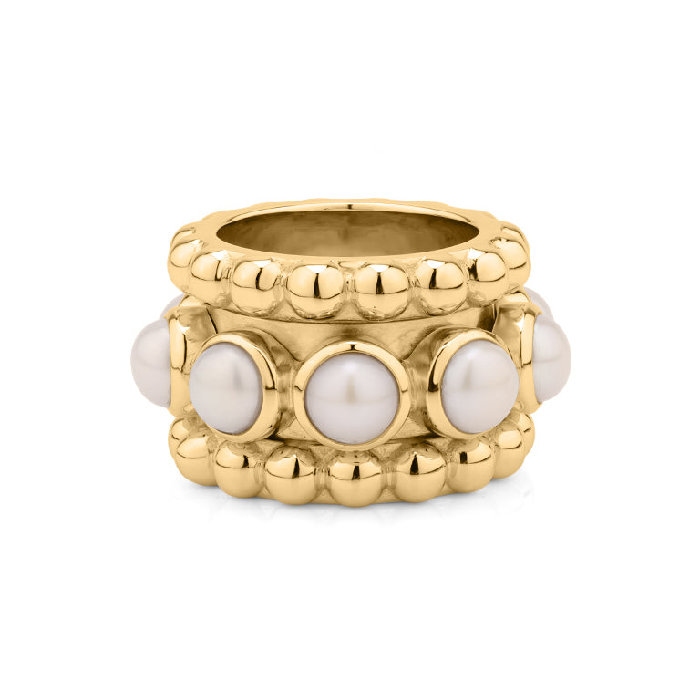 Moving Ring SARINA Perlen 17 mm