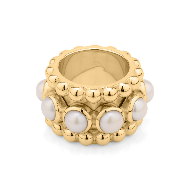 Moving Ring SARINA Perlen 17 mm