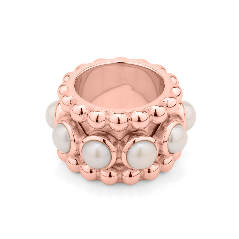Moving Ring SARINA Perlen 17 mm