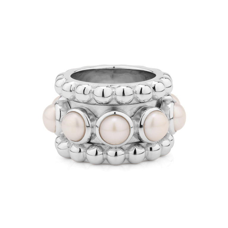 Moving Ring SARINA Perlen 17 mm