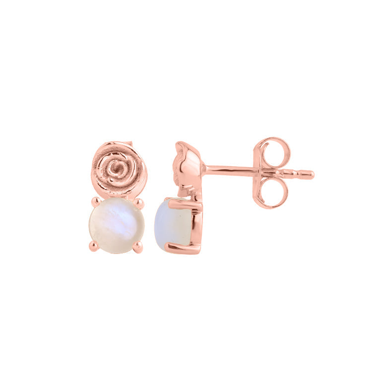 Ohrstecker AMELIA Mondstein Silber