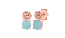 Ohrstecker AMELIA Blau Halzedone Silber
