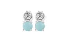 Ohrstecker AMELIA Blau Halzedone Silber