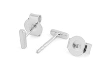 Ohrstecker BARELL 5mm Silber 925